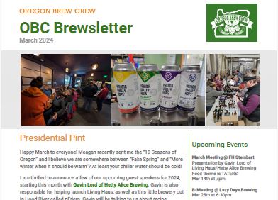 OBC March 2024 Newsletter